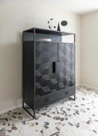 Capella, armoire 115 cm. - 2-portes + 1-tiroir + 1-niche - Image 3