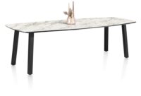 Palace, bartafel 240 x 115 cm - 4-poten (hoogte: 92 cm) - wit - Afbeelding 2