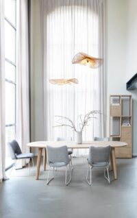 Kodi, chaise - cadre nebbia - tissu Brioni - foie - Image 2