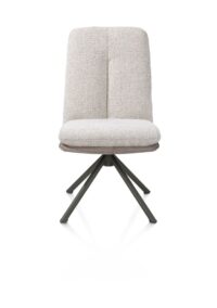 Theros, Eetkamerstoel 4-poots naturel eiken met relax-systeem - draaibaar - stof oregon/sevilla - Kiezel - Afbeelding 2