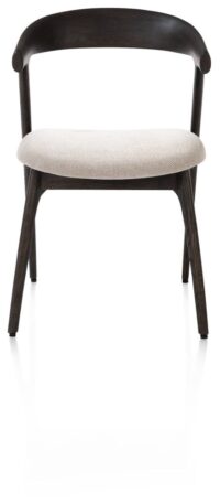 Bellami, chaise - pietement chene basalt - tissu Livigno - Creme - Image 2