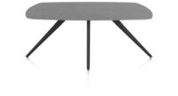 Saluti, TABLE OVAAL 180 X 105 CM. - 4-POOTJES - ROUGH OFF BLACK - Anthracite
