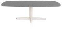 Saluti, TABLE OVAAL 240 X 110 CM. - CENTRALE POOT - CRÈME - Anthracite