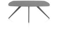 Saluti, TABLE OVAAL 180 X 105 CM. - 4-POOTJES - GRAPHIET - Anthracite