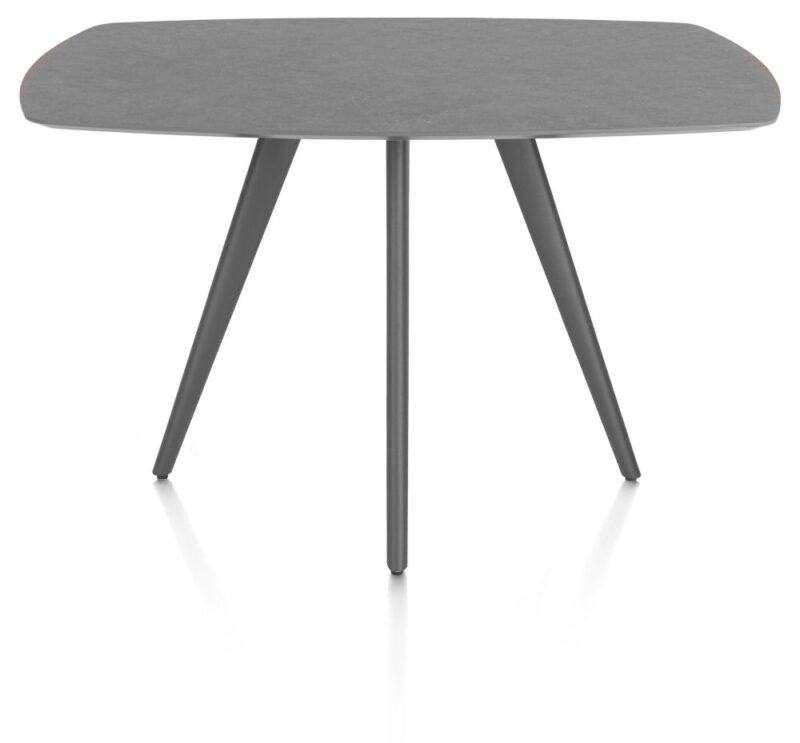 Saluti, Bartafel Ovaal 150 X 105 Cm. - 4-Pootjes - Graphiet - Antraciet - Afbeelding 1