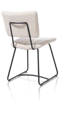 Marcel, chaise - off black - tissu Avicci - Creme - Image 3