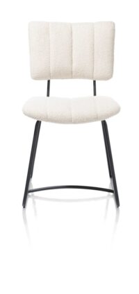Marcel, chaise - off black - tissu Avicci - Creme - Image 2
