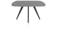 Saluti, TABLE OVAAL 150 X 105 CM. - 4-POOTJES - ROUGH OFF BLACK - Anthracite