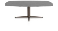 Saluti, TABLE OVAAL 210 X 105 CM. - CENTRALE POOT - STEELBROWN - Anthracite
