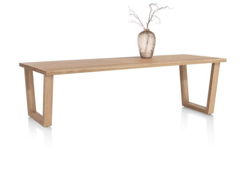 Nyborg, Table 230 X 100 Cm - Pied Bois En V - Image 2