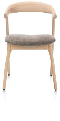 Bellami, chaise - pietement chene naturel - tissu Livigno - brun - Image 2