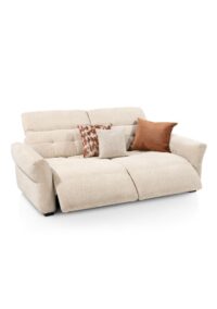 Bologna, 3-zits - fix rug - electrisch verstelbare voetsteun - Afbeelding 3