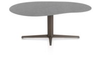 Saluti, TABLE ORGANISCH 180 X 120 CM. - CENTRALE POOT - STEELBROWN - Anthracite
