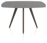 Saluti, TABLE DE BAR OVAAL 150 X 105 CM. - 4-POOTJES - STEELBROWN - Anthracite