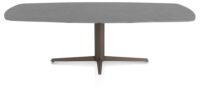 Saluti, TABLE OVAAL 240 X 110 CM. - CENTRALE POOT - STEELBROWN - Anthracite