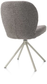 Jaxon, eetkamerstoel - Silk Grey frame - draaibaar - stof Brioni - lever - Afbeelding 2