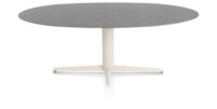 Saluti, TABLE ELLIPS 210 X 105 CM. - CENTRALE POOT - CRÈME - Anthracite