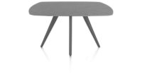 Saluti, TABLE OVAAL 150 X 105 CM. - 4-POOTJES - GRAPHIET - Anthracite