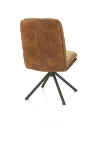 Theros, Eetkamerstoel 4-poots naturel eiken met relax-systeem - draaibaar - stof oregon/sevilla - Desert - Afbeelding 3