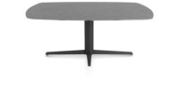 Saluti, TABLE OVAAL 180 X 105 CM. - CENTRALE POOT - ROUGH OFF BLACK - Anthracite