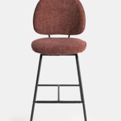 Milo chaise de bar - Burgundy red
