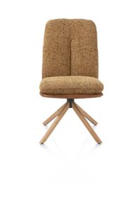 Theros, Eetkamerstoel 4-poots graphiet frame met relax-systeem - draaibaar - stof oregon/sevilla - Desert - Afbeelding 2