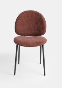 chaise - Burgundy red