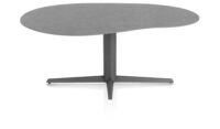 Saluti, TABLE ORGANISCH 180 X 120 CM. - CENTRALE POOT - GRAPHIET - Anthracite