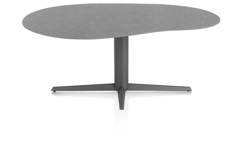 Saluti, Table Organisch 180 X 120 Cm. - Centrale Poot - Graphiet - Anthracite - Image 1