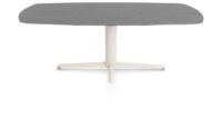 Saluti, TABLE OVAAL 210 X 105 CM. - CENTRALE POOT - CRÈME - Anthracite