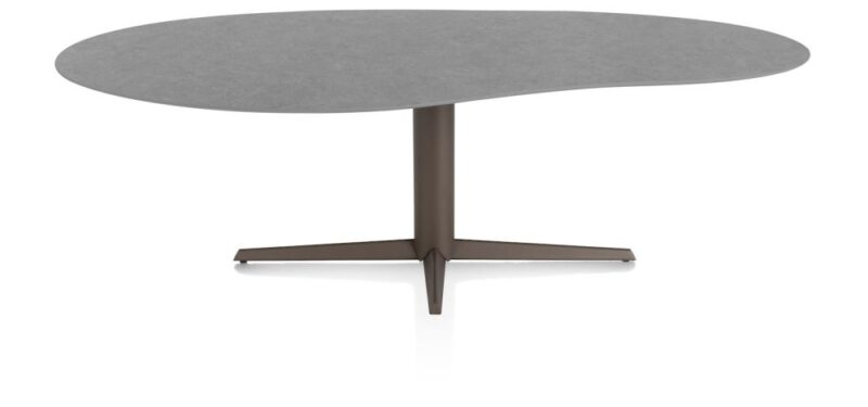 Saluti, Table Organisch 240 X 120 Cm. - Centrale Poot - Steelbrown - Anthracite - Image 1