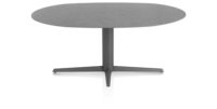 Saluti, TABLE ELLIPS 180 X 105 CM. - CENTRALE POOT - GRAPHIET - Anthracite
