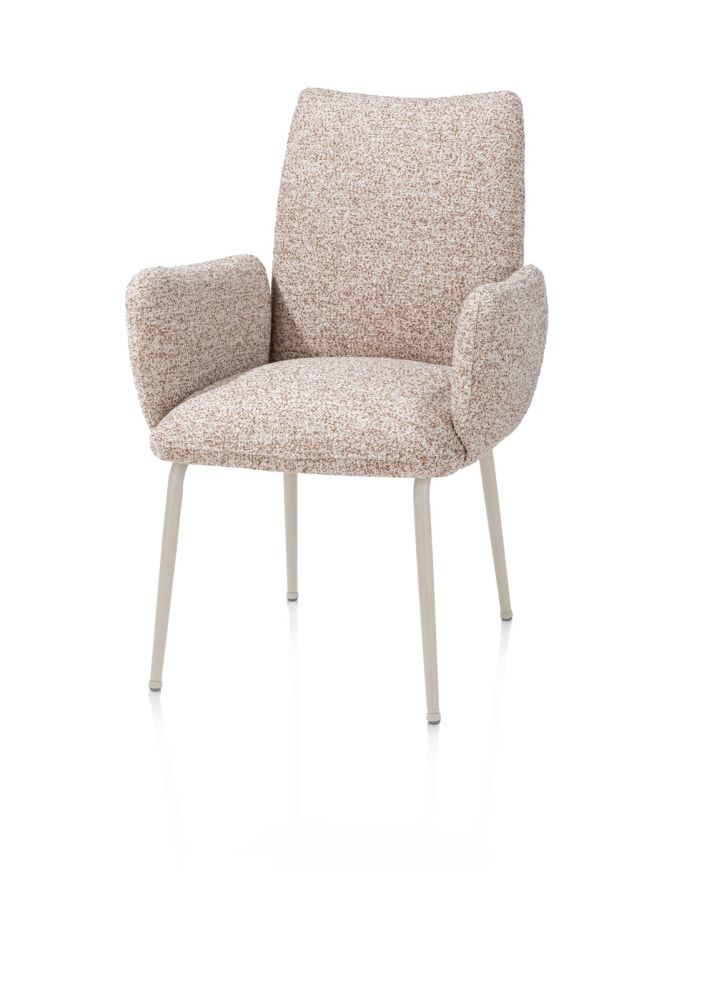 00137D23D9D835D7E744F42041Fa6Ca27A5B516B_Images_T_Ll_M_4Ee2E9C57Aa54419A9Deff86Bba43C3C_Image.jpg Bovina, Armstoel - Stof Luton + Nosag - Frame Crème - Koper - Afbeelding 1