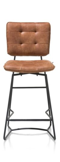 Julien, chaise de bar - cadre noir - Corsica - Cognac - Image 4