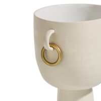 Presley vaas H25cm - Cremekleurig - Afbeelding 2