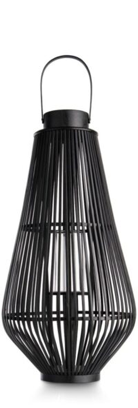 Philou windlicht H70,5cm - Zwart