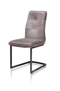 chaise - pied noir traineau carre