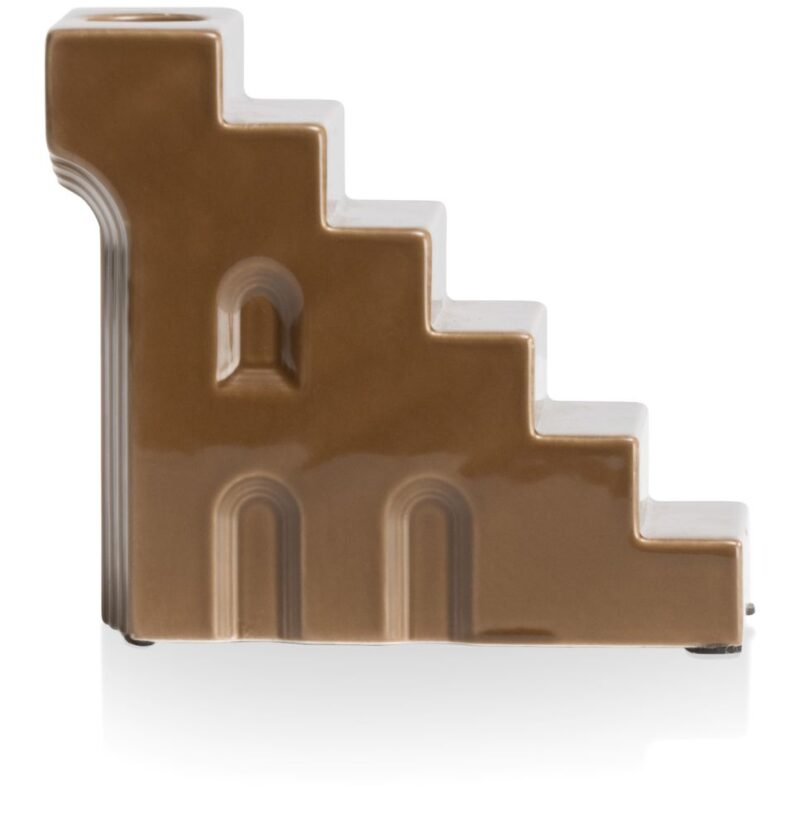 Skira Kandelaar H11.8Cm - Bruin - Afbeelding 1