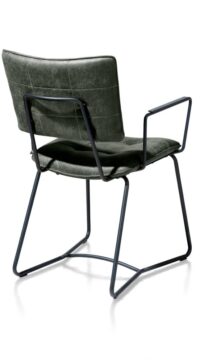 Julien, armstoel - zwart frame - Corsica - groen - Afbeelding 4