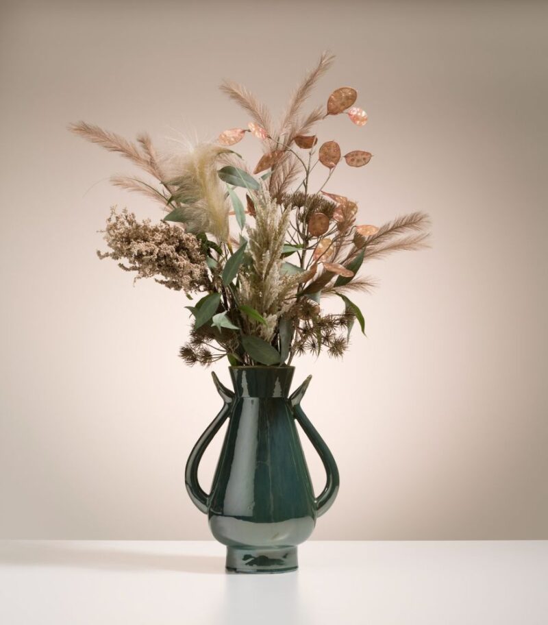 Pampus Grass Kunstbloem H120Cm - Groen - Afbeelding 3