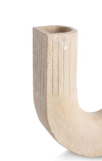 Suze vaas H16cm - Beige - Afbeelding 2