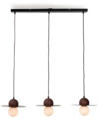 Ufo hanglamp 3*G9 - Bruin