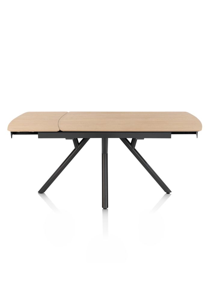 Novello, uitschuiftafel 140 (+ 50) x 100 cm - natural