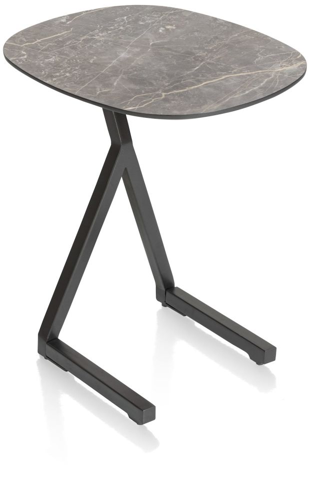 Minato, laptop-tafel 45 x 35 cm. - hoogte 52 cm. - Lichtgrijs