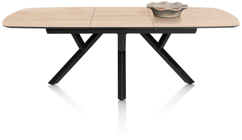 Minato, uitschuiftafel - ovaal - 180 (+ 60) x 110 cm. - Light Natural Oak