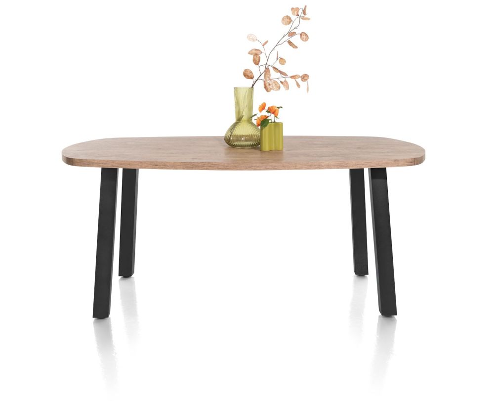 Pavarotti, eetkamertafel 180 x 108 cm - tafelpoten (4) metaal