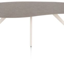 Saluti, table organic 240 x 120 cm. - 4 pieds - crème - Lava