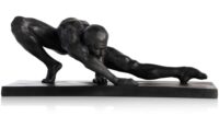 Stretching beeld H19cm - Zwart