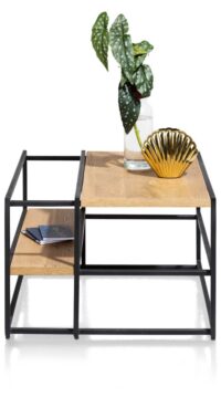 City, bijzettafel 60 x 60 cm - Railway brown