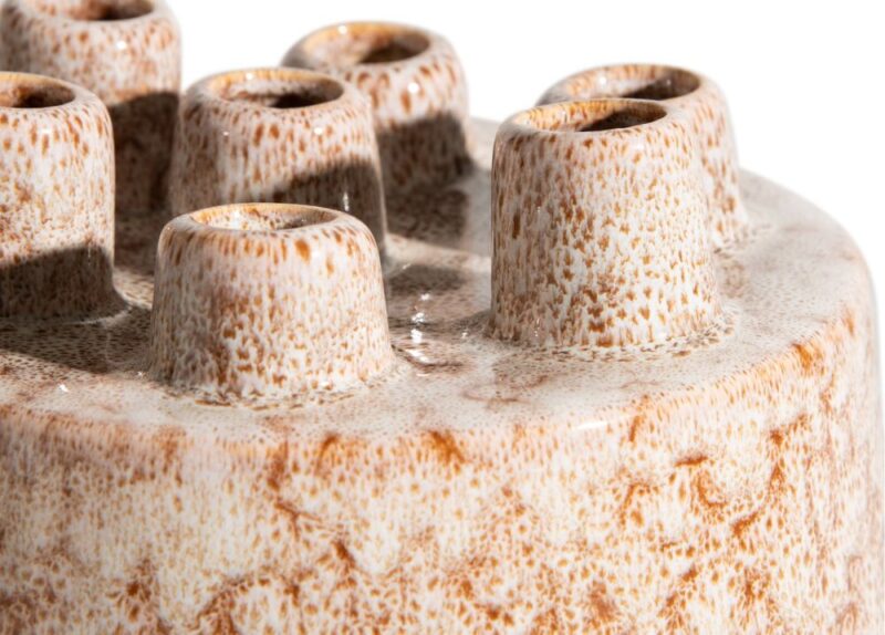 Safia Vaas H21Cm - Beige - Afbeelding 2